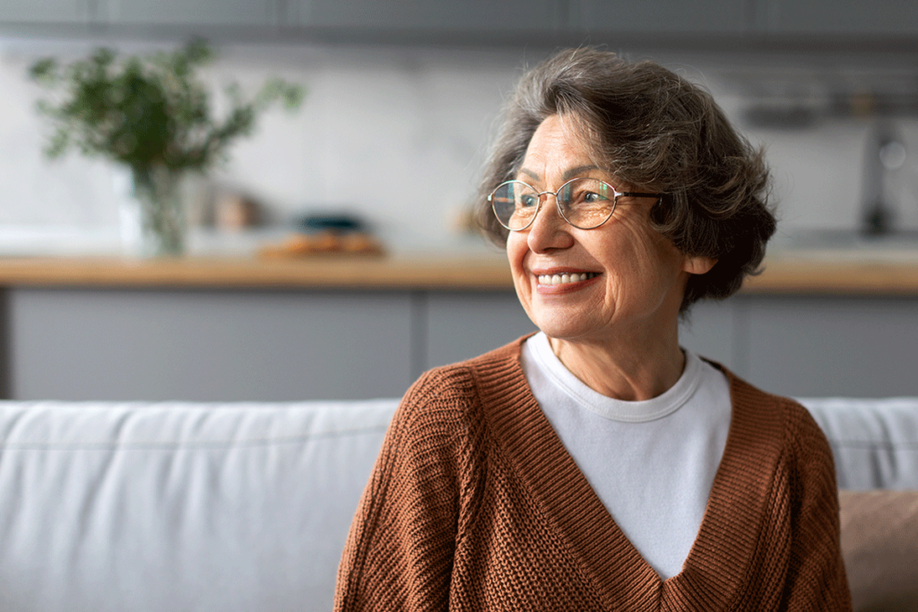 a woman enjoys a day in her life in assisted living